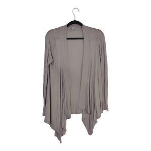 Splendid Cardigan Womens M Sweater Gray Long Sleeve Waterfall Open Front USA